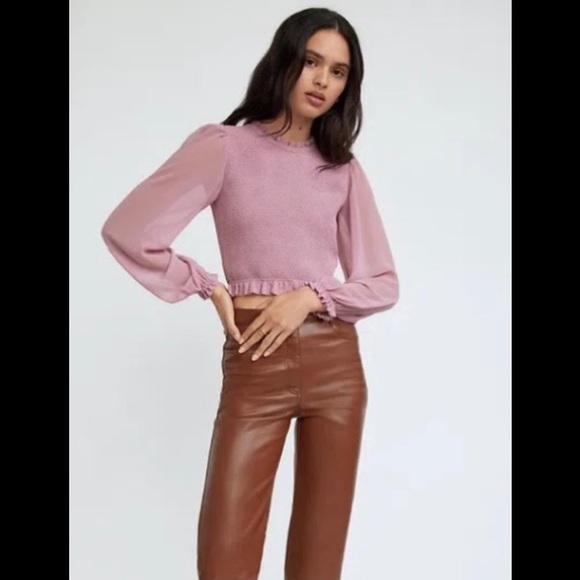 aritzia tempest blouse   soft orchid - Picture 3 of 10